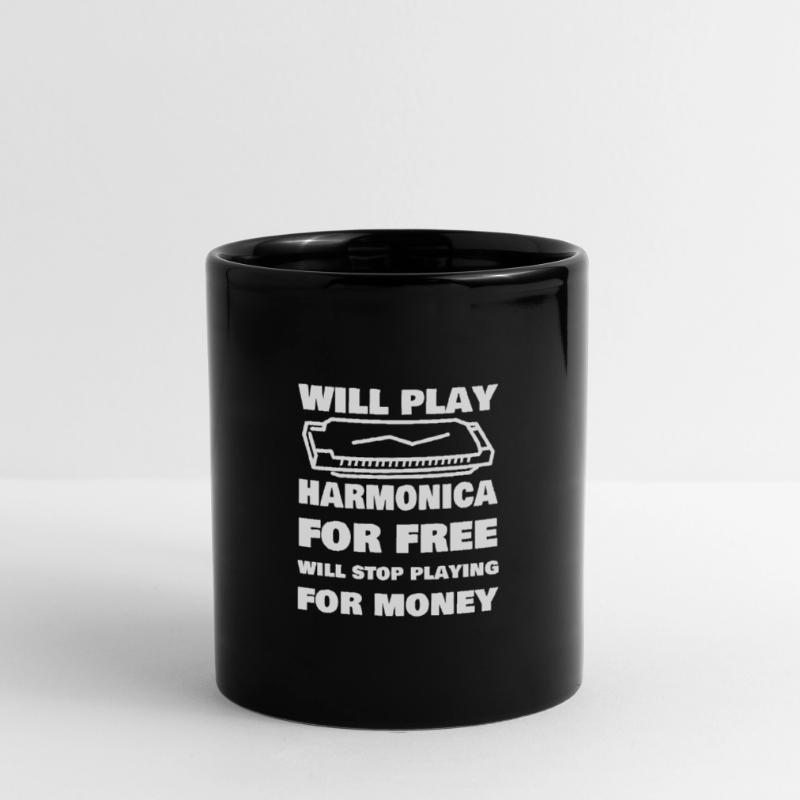 Funny Harmonica Saying Harmonica Player Tasse einfarbig
