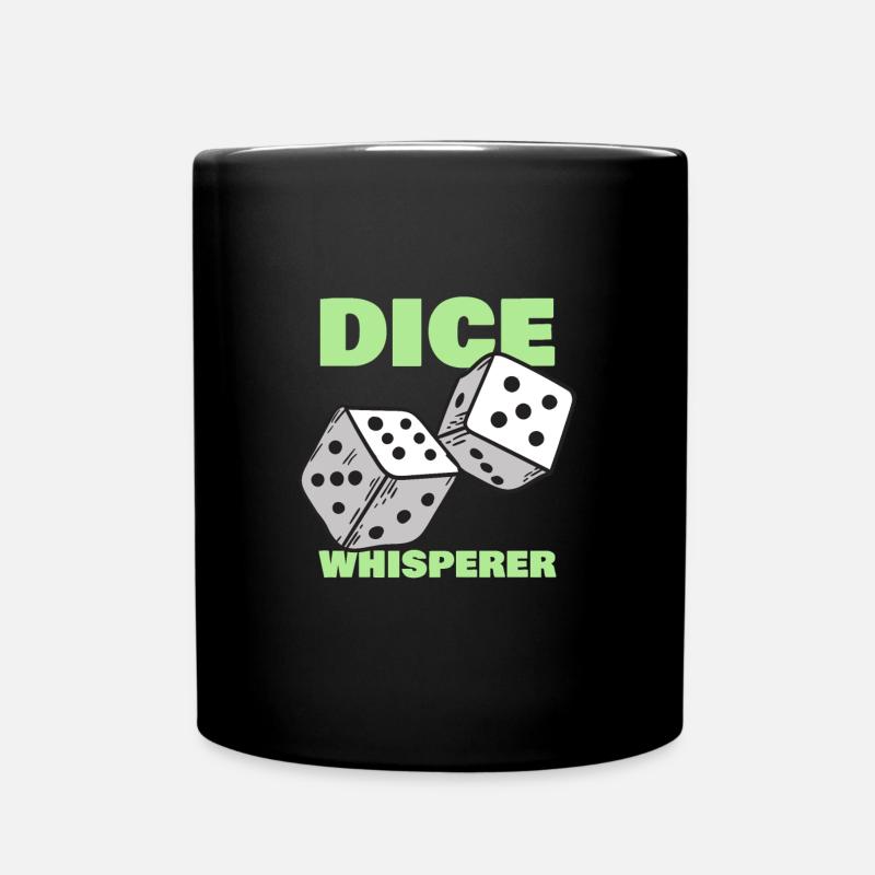 Dice Whisperer Funny Craps Player Casino Casino $ - Full Colour Mug - black