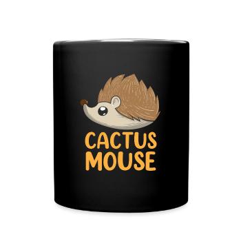 Drôle de hérisson Cactus Souris Amoureux des animaux - Mug uni - noir - Devant