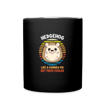 Drôle de hérisson comme un cochon d’Inde mais plus cool - Mug uni - noir - Devant