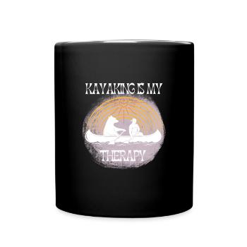 Kayak Canoë Kayak Thérapie Cadeau - Mug uni - noir - Devant