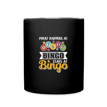 Ce qui se passe au bingo reste au bingo - Mug uni - noir - Devant