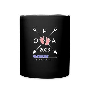 Opa 2023 - Tasse einfarbig - Schwarz - Vorne
