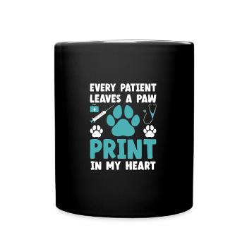 Veterinary Assistant Every Patient Leaves A Paw - Tasse einfarbig - Schwarz - Vorne
