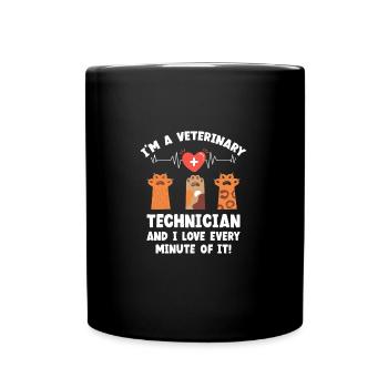 I'm A Veterinary Technician Vet Tech - Tasse einfarbig - Schwarz - Vorne