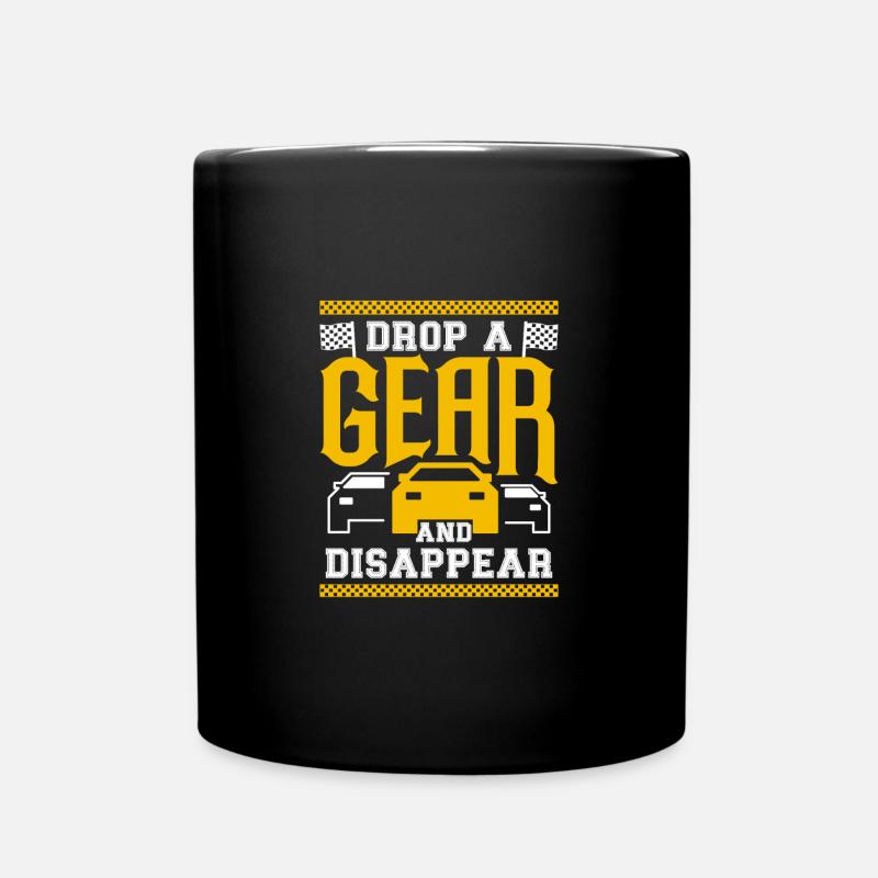 Drop A Gear And Disappear Funny Dirt Track Racing - Tasse einfarbig - Schwarz