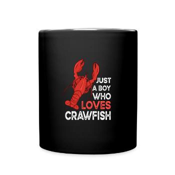 Juste un garçon qui aime les écrevisses drôles d’écrevisses - Mug uni - noir - Devant