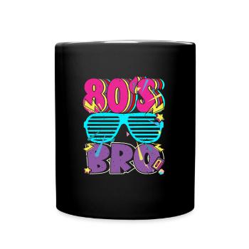 80's Bro 80s Party - Full Colour Mug - black - Front
