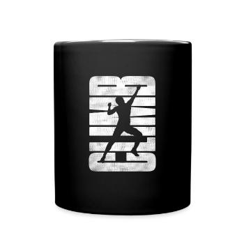 Klettern Kletterer Bouldern Berge Climbing - Tasse einfarbig - Schwarz - Vorne