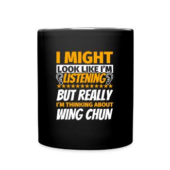 Wing Chun Cadeau amusant - Mug uni - noir - Devant