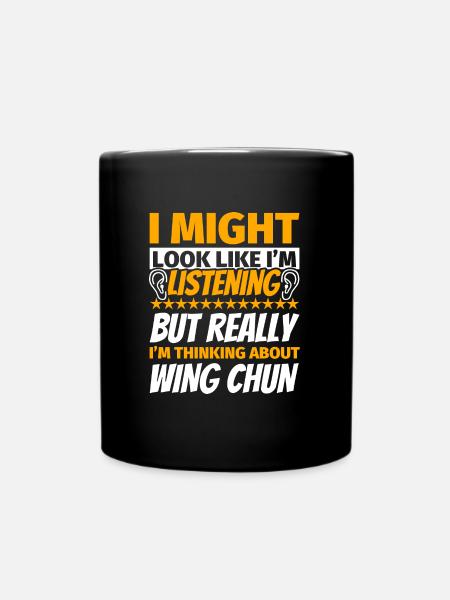 Wing Chun lustiges Geschenk - Tasse einfarbig - Schwarz