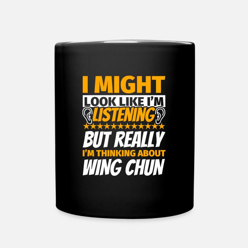 Wing Chun lustiges Geschenk - Tasse einfarbig - Schwarz