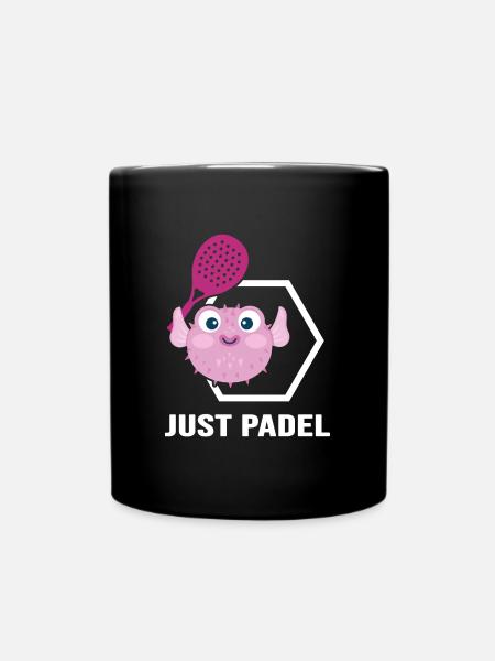 Padel Padeltennis Padelmode Paddle - Tasse einfarbig - Schwarz