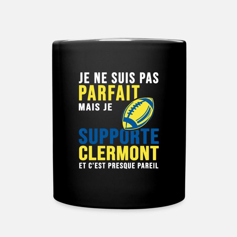 Rugby humour rugby clermont - Mug uni - noir