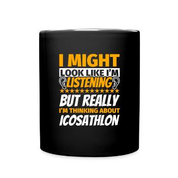 Icosathlon Cadeau Drôle - Mug uni - noir - Devant