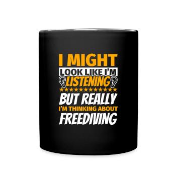 Freediving fun gift - Full Colour Mug - black - Front