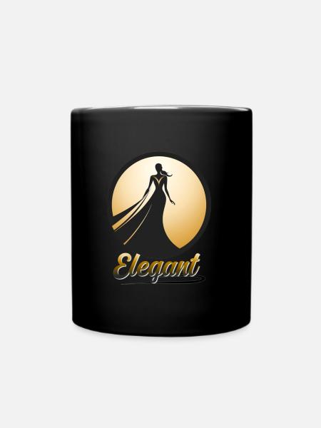 Elegant Design - Full Colour Mug - black