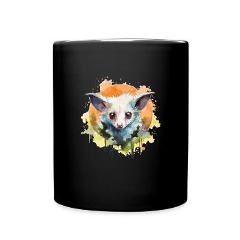 Lémurien aquarelle – Faune fascinante - Mug uni - noir - Devant