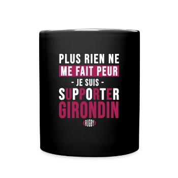 Rugby Bordeaux cadeau supporter girondin - Mug uni - noir - Devant