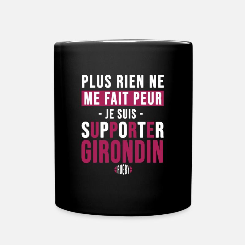 Rugby Bordeaux cadeau supporter girondin - Mug uni - noir