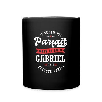 Gabriel Parfait Cadeau prenom gabriel - Mug uni - noir - Devant