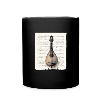 Musique balalaïka authentique, Traditionnelle - Mug uni - noir - Devant