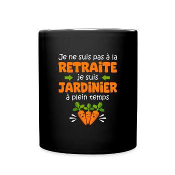 Jardinage Cadeau Hommes Jardinier Retraite Jardin - Mug uni - noir - Devant