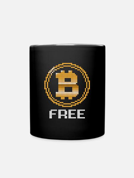 Bitcoin - Be Free - Tasse einfarbig - Schwarz
