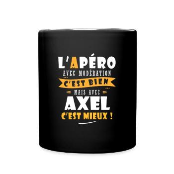 Axel Cadeau Humour personnalisé cadeau axel. - Mug uni - noir - Devant