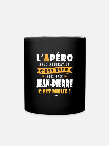 Jean-Pierre cadeau Humour cadeau Jean pierre - Mug uni - noir
