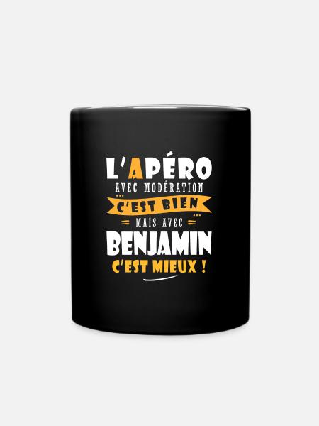 Benjamin cadeau Humour cadeau benjamin - Mug uni - noir
