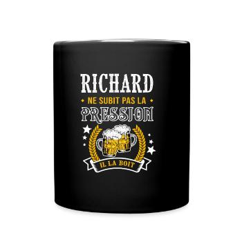 Richard bière richard cadeau richard fêtes - Mug uni - noir - Devant
