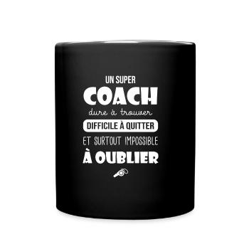 Super coach cadeau coach entrianeur équipe sport - Mug uni - noir - Devant