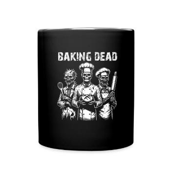 Zombie Bäcker gruselige Bäcker - Tasse einfarbig - Schwarz - Vorne