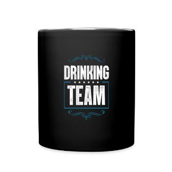 Drinking Crew - Tasse einfarbig - Schwarz - Vorne