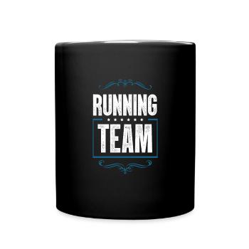 Équipe de course - Mug uni - noir - Devant