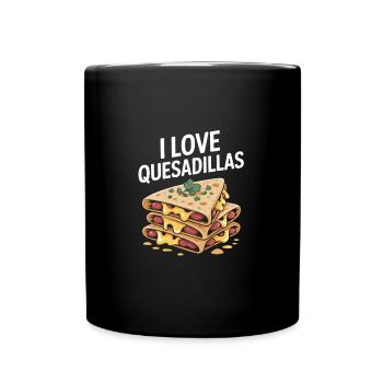 J’adore les quesadillas Cheesy Goodness Delight pour - Mug uni - noir - Devant