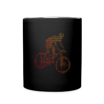 Cycliste VTT VTT Hommes - Mug uni - noir - Devant