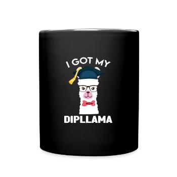 Abschluss-Abschluss-Geschenk - Tasse einfarbig - Schwarz - Vorne