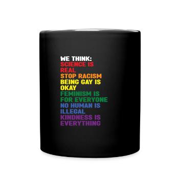 LGBT Gay Pride LGBTQ Gift - Full Colour Mug - black - Front