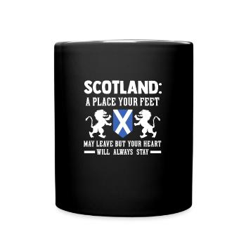 Schottland Schottland Geschenk - Tasse einfarbig - Schwarz - Vorne