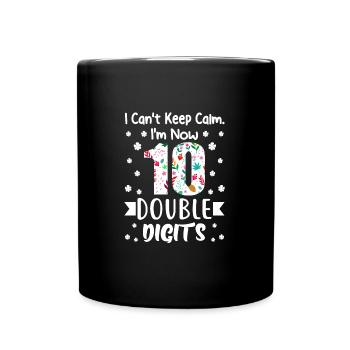 10ème anniversaire 10 ans anniversaire de fille - Mug uni - noir - Devant