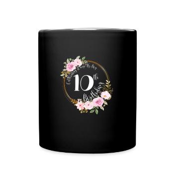 10e anniversaire de la fille - Mug uni - noir - Devant