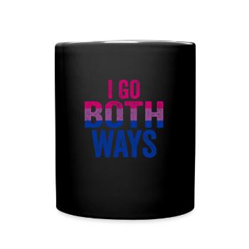 Cadeau LGBT bisexuel Rainbow Flag - Mug uni - noir - Devant