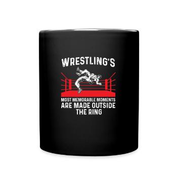 Wrestling Wrestling Wrestle Athlete Gift - Full Colour Mug - black - Front