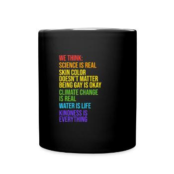 LGBT Gay Soutien Cadeau LGBTQ - Mug uni - noir - Devant