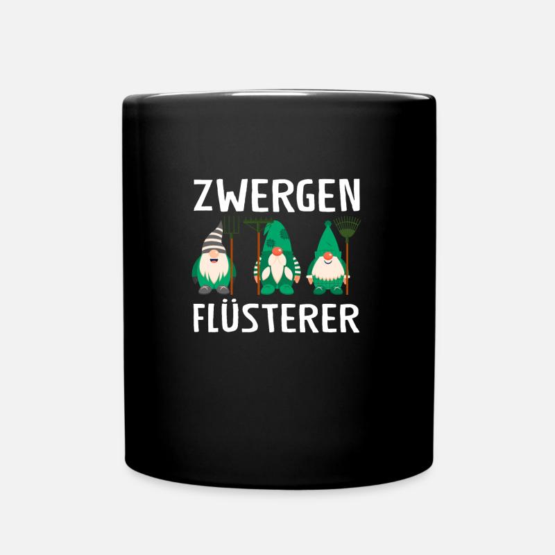 Garten Zwerge Gärtner Geschenk - Tasse einfarbig - Schwarz