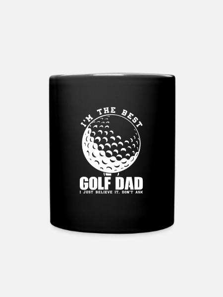 Golfsport Golfspiel Geschenk - Tasse einfarbig - Schwarz
