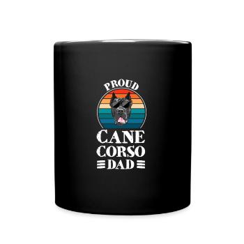 Cane Corso Papa Cane Corso Papa Cadeau - Mug uni - noir - Devant