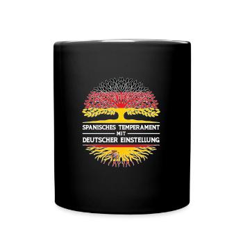 Deutscher Spanier Deutsch Geschenk - Tasse einfarbig - Schwarz - Vorne